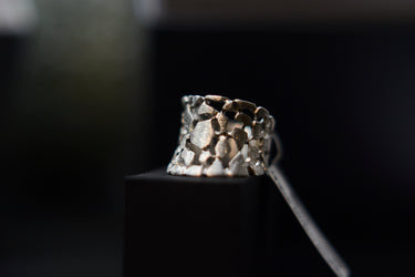 Anillo Empedrado Chico Plata